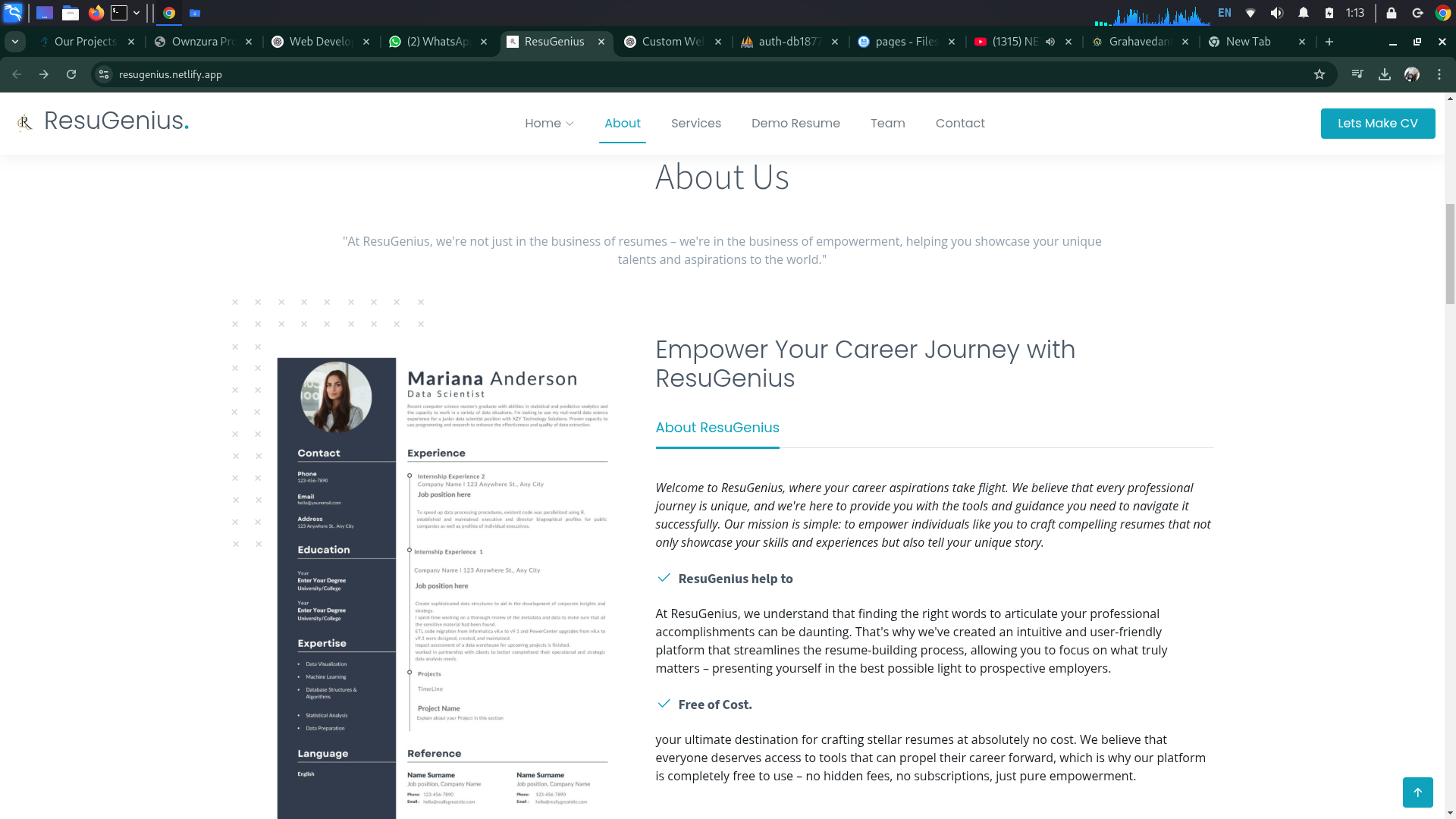 ResuGenius - Empowering Your Career Journey